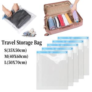 1/5/10pcs Vacuum Bags for Storing Clothes Suitable for Luggage and Essential Travel Compression Bag Clothing Storage Organizer