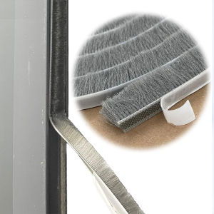 10M Brush Strip Self Adhesive Door Window Sealing Strip Home Door Window Sound Insulation Seal Film Door Swal Weather Strip