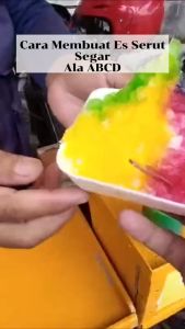 ALAT SERUT ES BATU DARI KAYU JATI UKURAN 46CMX9CMX10CM PAKAI KAKI / TANPA KAKI