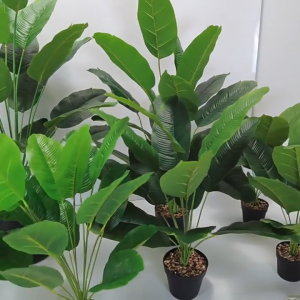 Artificial Banana Tree Realistic Fake Green Plant Large Lifelike Faux Tree For Home Living Room Office Hotel Mall Indoor Outdoor Decoration No Watering Easy Care Durable Ornament