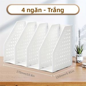 1PC Deli Có Thể Thu Vào Hộp Đựng Hồ Sơ 3/4 Lưới Để Bàn Bookends Tạp Chí Người Tổ Chức Bàn Làm Việc Người Tổ Chức Sáng Tạo DIY Sách Người Tổ Chức Nhựa