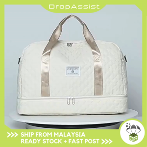 DROPASSIST 2295 Dry Wet Travel Tote Duffel Gym Sport Bag Organizer with Shoe Compartment Beg Sukan