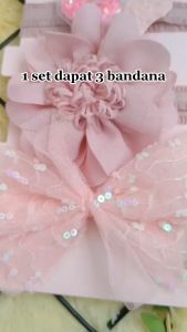 ALILA Hijab - Set Bandana Bayi isi 3 pcs / Headband Anak Premium