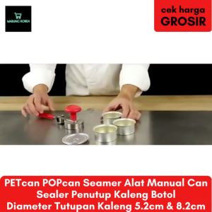 Can Sealer Manual 5.2CM Alat Manual Can Sealer Alat Penutup Kaleng Seamer Botol Petcan Popcan