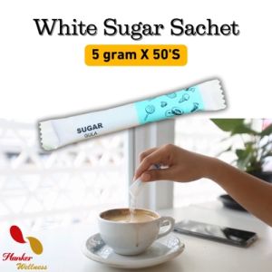 White Sugar Brown sugar Raw Sugar Single Serve Sticks Gula Halus Gula Pasir Paket Individu 50 Stick