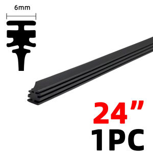 PINMOAP High Quality Natural Rubber Strip Suitable For 6mm Frameless Wiper Replacement Strip14"16"17"18"19"20"22"24"26"28"30"
