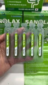 Dung dịch chất xơ Sanolax  nhuận tràng giảm táo bón PN có thai trẻ em từ 6 tháng tuổi H/10 ống