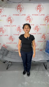 "Reclining Folding Bed with Breathable Mattress – Ultimate Comfort for Relaxation"