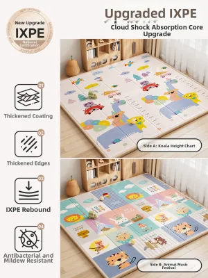 QIAOLEXIONG | Non-toxic Foldable Interlocking Thick Children Foam Play Mat