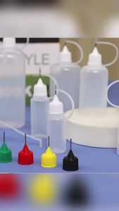 AUK 10ml 20ml 50ml 100ml PE Plastic Squeezable Dropper Bottles