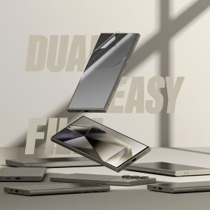 ฟิล์มกันรอย Ringke Dual Easy [แพ็ค 2 ชิ้น] สำหรับ [Samsung Galaxy S24 Ultra] ติดฟิล์มกันรอยหน้าจอได้ง่าย