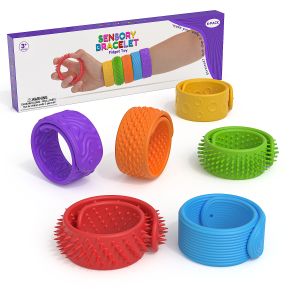 Fidget Toys Slap Bracelets Textured Silicone Sensory Toys for Autism Calming Sensory Toy Stress Fidgets for Adults Office Desk