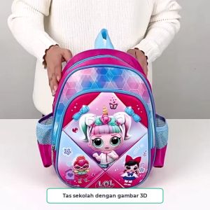 Tas Ransel Anak Sekolah Karakter 3D Disney & Marvel Ultra Light
