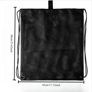 Mesh backpack with rope quick exercise bag multifunctional foldable ventilated swimming and fishing equipment outdoor use