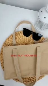 SATU ALAT Tote Bag NAOMI 100% Canvas Premium Tebal Tas Kanvas