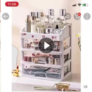 Fu billion 3 Drawer Dust Storage Box & Desktop Organizer