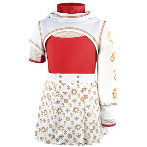 Summer Movie Zombies Cosplay Costumes for Girl 3pcs Coat School Suit Birthday Girls Dress Carnival Halloween Zombie Kids Clothes