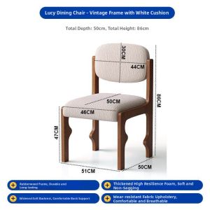 MU FENG ZHI NAN | Vintage Style Makeup Stool with Backrest