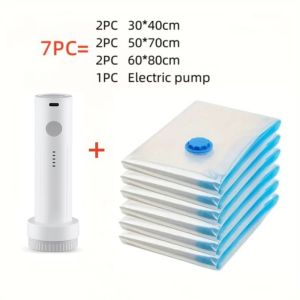 Electric Vacuum Pump for Storage Bags Portable Air Compressor Clothes Blanket Space Saving Home Travel Storage Bag