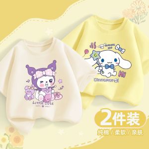 Áo Thun Cotton Trẻ Em Mùa Hè Phong Cách Mới Cho Bé Gái Áo Thun Tay Ngắn Thoáng Khí Thoải Mái Cho Trẻ Em Từ 3-14 Tuổi