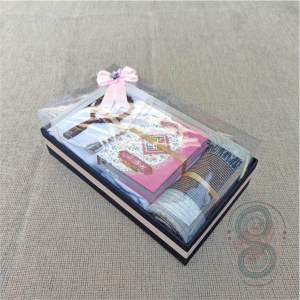 Mahar Seperangkat Alat Sholat isian Lengkap Mukena Katun AlQuran Sajadah Tasbih Dihias diBox Mika cantik