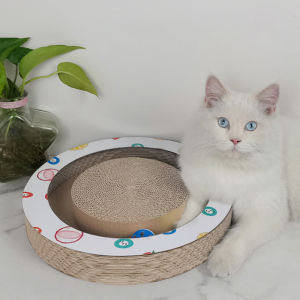 ⚡️Deluxe⚡️ที่ลับเล็บแมวทรงกลม ที่ฝนเล็บแมว กระดาษลูกฟูกลับเล็บ อุปกรณ์เลี้ยงแมว อุปกรณ์สัตว์เลี้ยง ของเล่นแมว 🚚 พร้อมส่ง 🚚