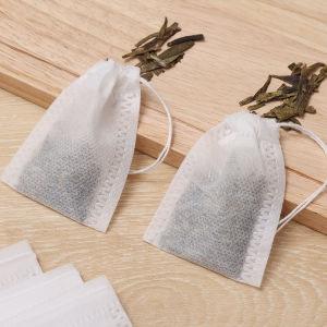 【Free Shipping】50/100Pcs Empty Filter Bags Drawstring Tea Bags Filter Bag Tea Herbal Tea Bags for Herbs Loose Tea Scented Tea and Spices