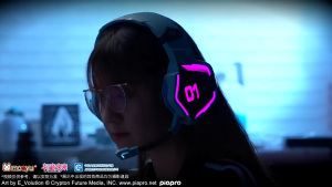 หูฟัง Moeyu Hatsune Miku หูฟังแบบมีสาย หูฟังเกมมิ่ง ซีรีส์หัวใจไฟฟ้า หูฟังไฟฟ้า คุณภาพเสียง เสียงรอบทิศทาง หูฟังเกมมิ่ง Hifi ของขวัญ หูฟังแบบมีสาย