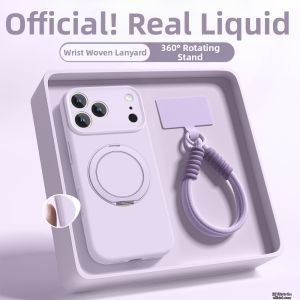 Silicone iPhone Case with Lanyard and Bracket Shockproof Full Protection