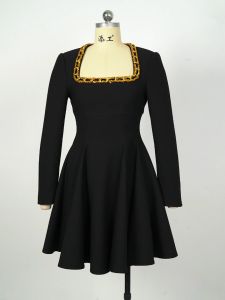 ZYHT EraVogue Váy nữ Váy đen Váy hình chữ A Váy cổ vuông Váy bảo hộ lao động Váy Hiso Váy cổ điển Váy bảo hộ lao động Váy dự tiệc Váy dạ hội 65168