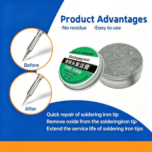 Soldering Tip Tinner Cleaner Lead Free Oxidation Cleaning Paste Refresher Tip Tinner Flux Soldering Tip Cleaning