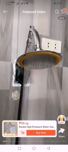 CSK*Round High-Pressure Water Saving Shower Heads 360 Swivel