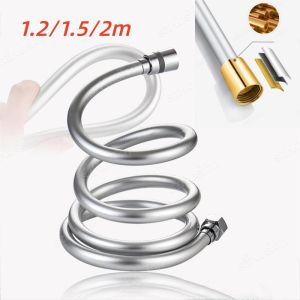 Flexible Anti Winding 1.2/1.5/2m High Pressure GI/2 Universal Interface PVC Handheld Shower Head Hose Faucet Extension Pipe