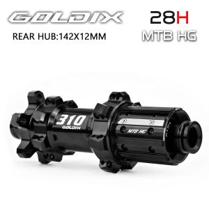 GOLDIX | GOLDIX M310 MTB Hub 28H Straight Pull 36T Ratchet HG/XD/MS Freehub Fit SHIMANO S. RAM Mountain Bike Bicycle Parts