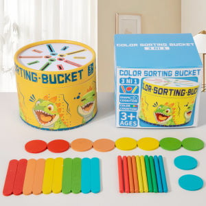3 in i Montessori Toys Color Sorting Matching Bucket for Toddler Fine Motor Early Educational Puzzle Toy For Kid Christmas Gifts