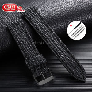 Handmade Cowhide Universal Replacement Watch Straps 18mm19mm20mm21mm22mm23mm24mm Embossed Snake Shark Skin Pattern Leather Bands