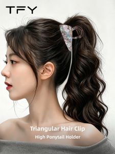 TFY | Non-slip Triangle Hair Clip for High Ponytail Elegance