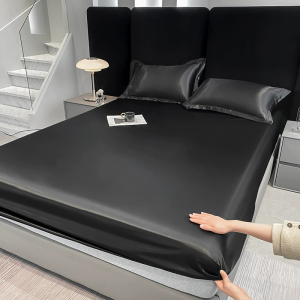 Miumiu Satin Silk Bedsheets 3in1 Set Full Garterized Cooling Sliky Bedsheet Single / Double / Queen / King Size