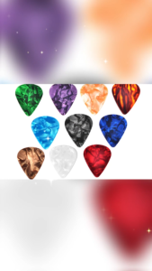 Mylilangelz 10pcs Celluloid Guitar Picks with Self-Adhesive Pick Holder for Guitar Bass Ukulele