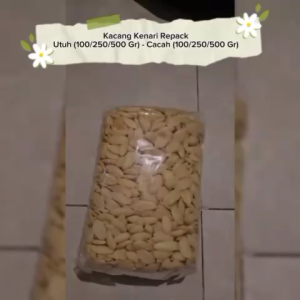 ( 1 PACK ) REPACK KACANG KENARI UTUH 100g 250g 500g / CACAH TABURAN KUE DESSERT BAKERY 100 250 500 g