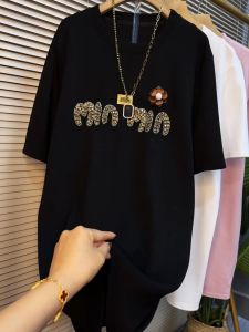 plus Size Womens Loose Short Sleeve T-Shirt Korean Style round Neck Half Sleeve Cover Belly Top for plus Size Ladies