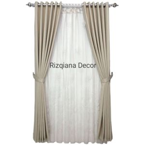 Gorden Jendela Pintu Kamar Gorden Jendela Panjang 270 Gorden Blackout 12 Ring Smokring
