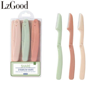 LzGood Dermaplaning Tool - Face Razors for Women | Eyebrow Razor & Face Shaver for Women | Facial Hair Removal for Women | Dermaplane Razor for Women Face 3 pc