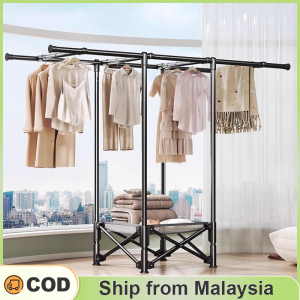Foldable Steel Clothes Rack Drying Rack Slim Laundry Drying Rack Baju Ampaian Baju Rak Gantung Baju Penyidai Besi