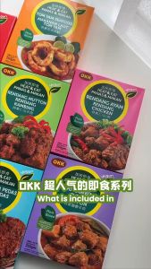 OKK Vegetarian Rendang Mutton/Curry Mutton/Rendang Chicken/Sambal Prawns/Tomyam Seafood/Curry Fish Balls 纯素仁当羊肉/咖喱羊肉/仁当G肉/参巴虾/东炎海鲜/咖喱鱼丸