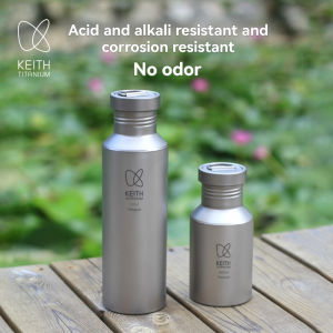 Keith Titanium Water Bottle Outdoor Sport Travel Camping Bottle Portable Leak-proof with Bag 400ml / 550ml / 700ml Ti3032