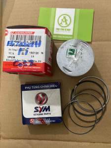 Combo piston và Bạc cho xe Star 125 / Elizabeth fi mã VUA Cos 2 chính hãng Sym