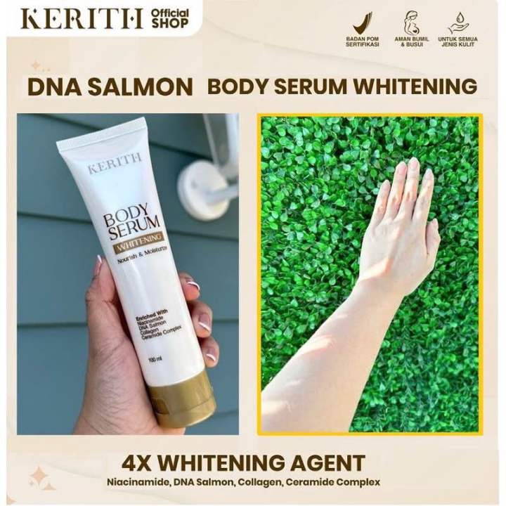 BODY SERUM KERITH WITH DNA SALMON MENCERAHKAN KULIT BADAN