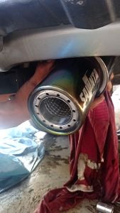 Savinta Knalpot Mobil GCNv3 Stainles Plat 08mm Rainbow