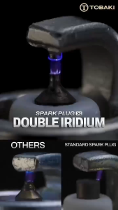 TOBAKI RACING DOUBLE & SINGLE RACING SPARK PLUG IRIDIUM Y15 / Y16 / LC135 / RXZ / RS150 / RSX / VARIO / EX5 / KRISS